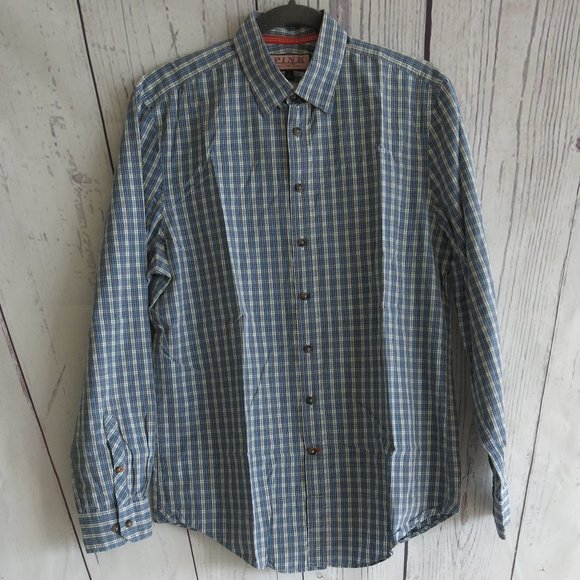 Pink Thomas Pink Multi Color Plaids Button Down Long Sleeve Casual Shirt Medium - Picture 1 of 7